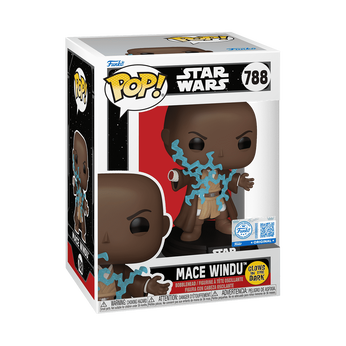 Pop! Mace Windu (Force Lightning Death) (Glow), Image 2