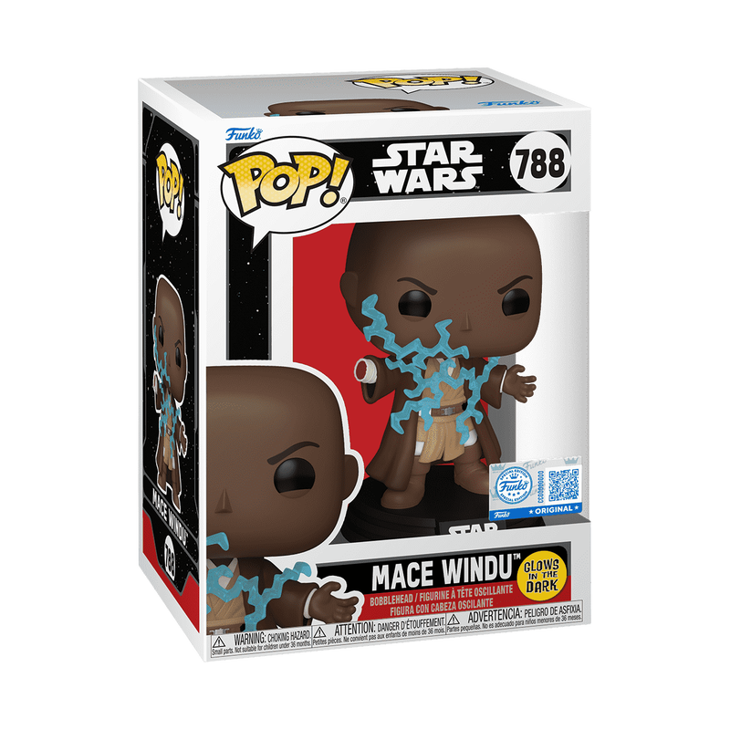 Pop! Mace Windu (Force Lightning Death) (Glow), , hi-res view 2