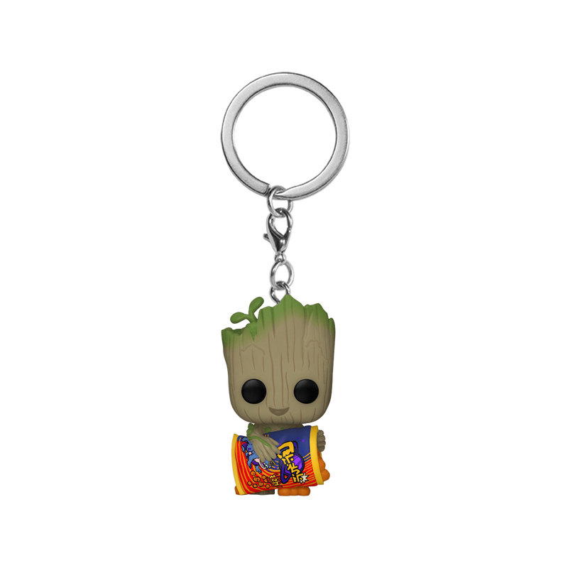 Pop! Keychain Groot with Cheese Puffs, , hi-res view 1