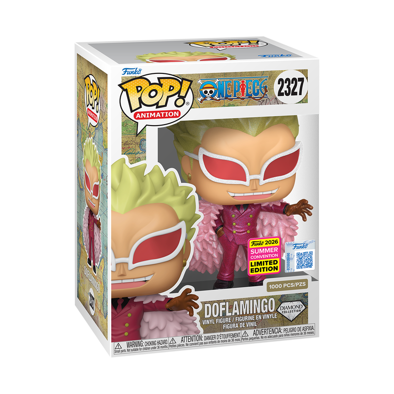 SDCC Limited Edition One Piece Doflamingo (Diamond) Pop! & Bag Bundle, , hi-res view 4