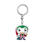 Pop! Keychain The Joker as Santa, , hi-res image number 1
