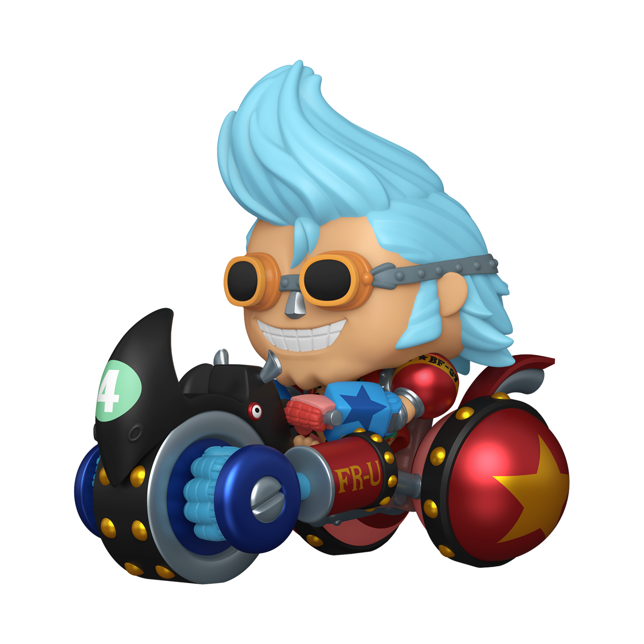 Pop! Rides Deluxe Franky with Black Rhino FR-U 4 — Funko Pop! Vinyl · Anime & Manga