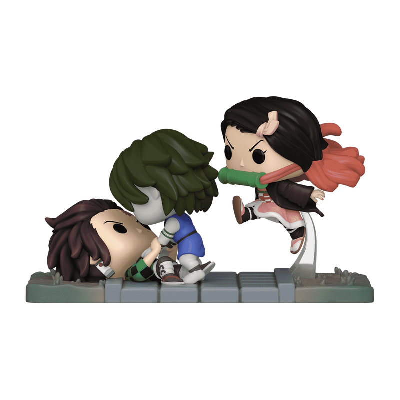 Pop! Moment Tanjiro & Nezuko vs. Temple Demon, , hi-res view 1