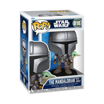 Pop! The Mandalorian with Grogu (On Back), Image 2
