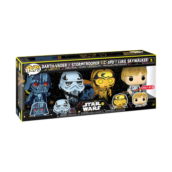 Pop! Darth Vader / Stormtrooper / C-3PO / Luke Skywalker - 4 Pack, Image 2