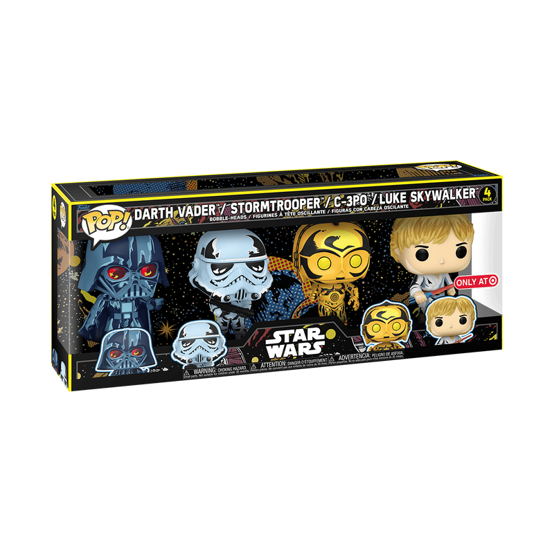 Pop! Darth Vader / Stormtrooper / C-3PO / Luke Skywalker - 4 Pack, , hi-res view 2