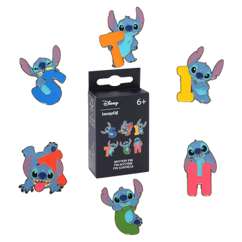 Stitch Letters and Poses Mystery Box Pin, Image 1