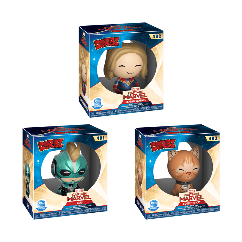 Dorbz Captain Marvel 3-Pack Bundle, , hi-res view 2