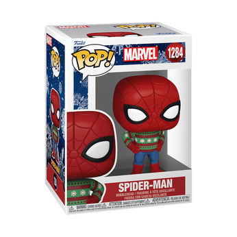 Pop! Holiday Spider-Man in Ugly Sweater, Image 2