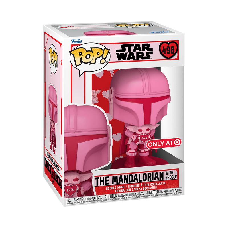 POP Star Wars: Valentines S2- Mando w/Grogu, , hi-res view 1