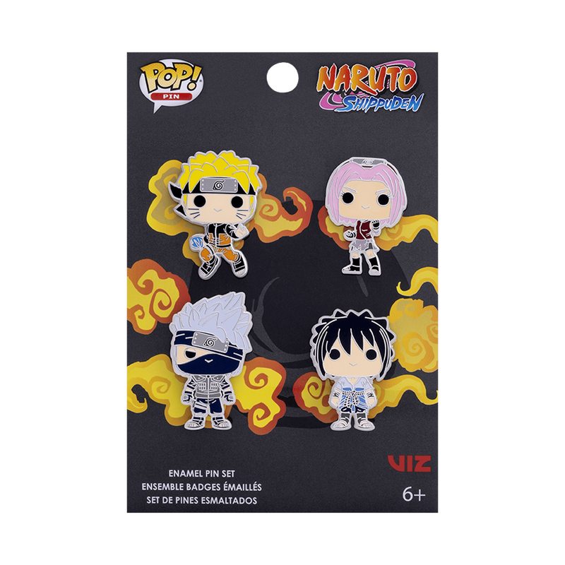 Naruto: Shippuden 4-Pack Pin Set, , hi-res image number 1