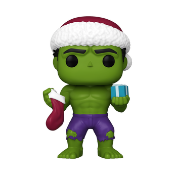 Pop! Hulk in Santa Hat, Image 1