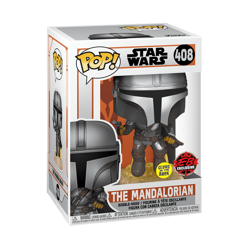 Pop! The Mandalorian Flying with Blaster (Glow), , hi-res view 3