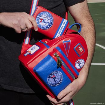 NBA Philadelphia 76ers Patch Icons Zip Around Wallet, Image 2
