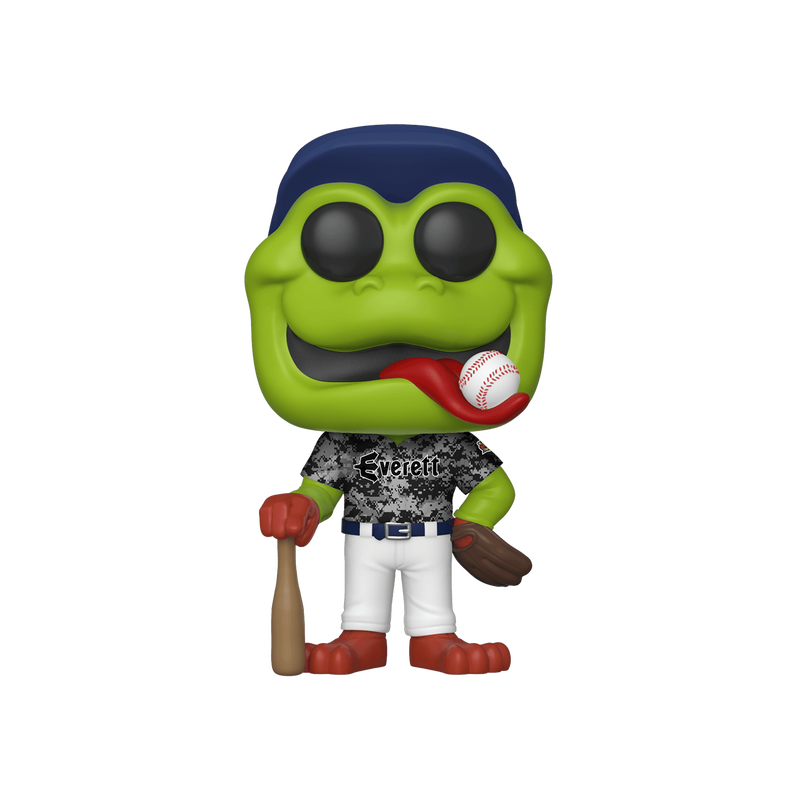 POP MiLB Mascots:AquaSox-Webbly(CamoJersey), , hi-res view 2