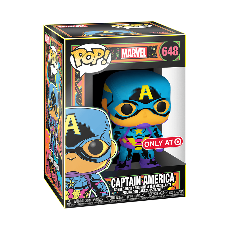 POP Marvel: Black Light- Captain America, , hi-res view 1