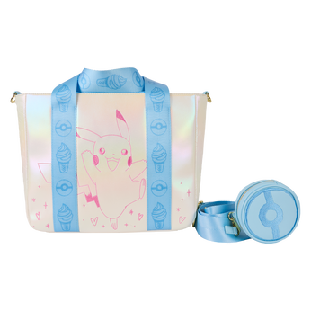 Pokémon Iridescent Pikachu Tote Crossbody Bag with Coin Bag, Image 1