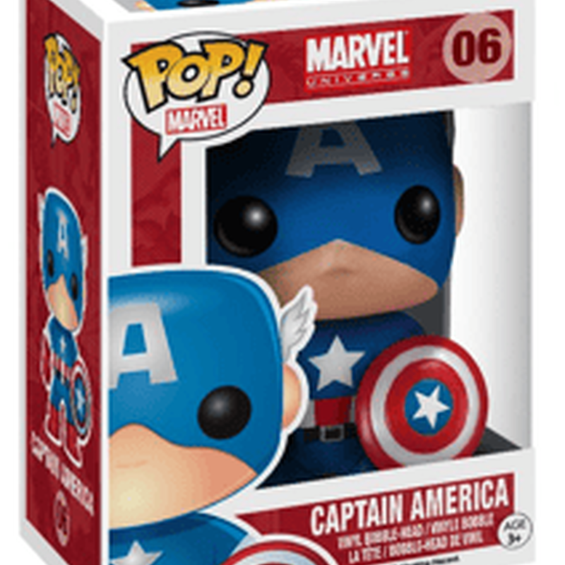 POP Marvel: Capt America (Blk & Blu), , hi-res view 1