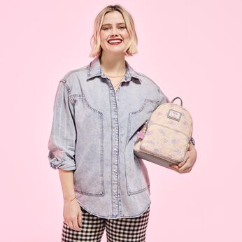 Stitch & Angel Cherry Blossom All-Over Print Mini Backpack, Image 2