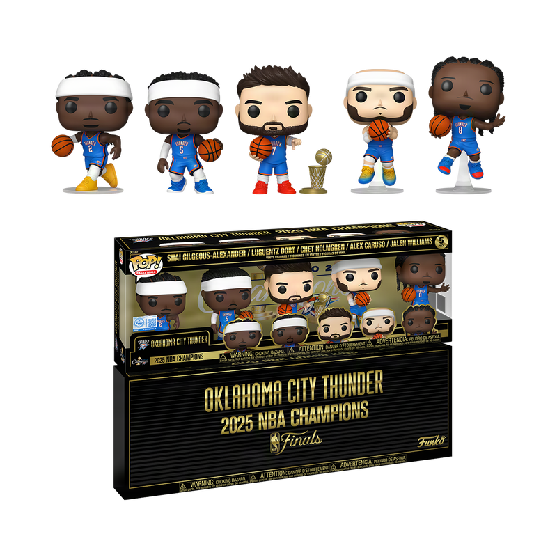 Pop! Oklahoma City Thunder 2025 NBA Champions 5-Pack, , hi-res view 2