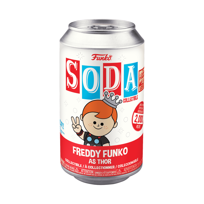 Vinyl SODA Freddy Funko as Thor (Metallic), , hi-res view 2
