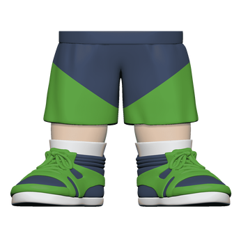 BAP- ML - SK1 - Legs - BU/GR Shorts BU/G, Image 1