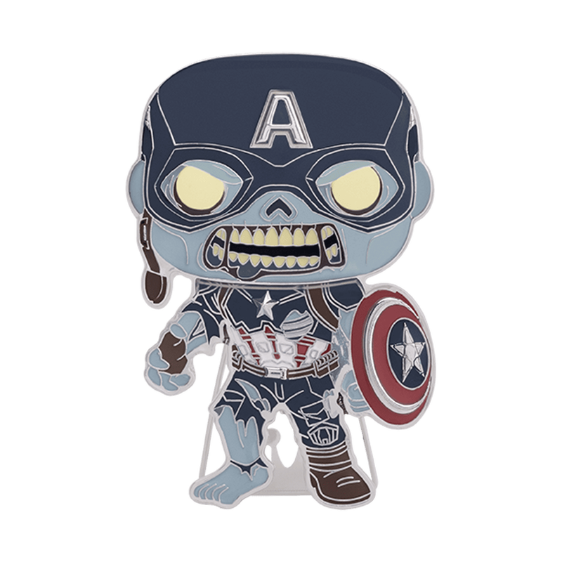 Pop! Pin Zombie Captain America, , hi-res image number 2