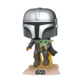 Pop! The Mandalorian Flying with Jet Pack, Image 1