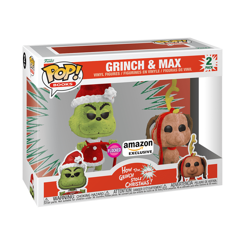 Pop! Grinch & Max 2-Pack (Flocked), , hi-res view 2