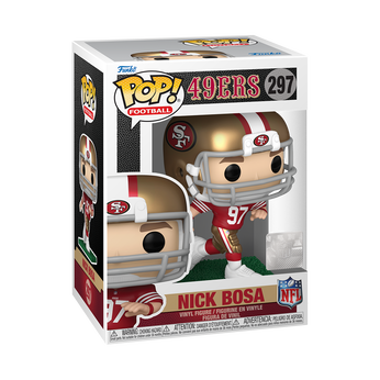Pop! Nick Bosa (Running) (Red & Gold Uniform), Image 2