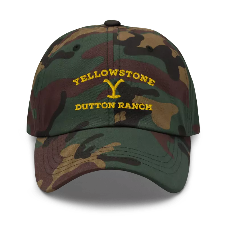 Yellowstone Dutton Ranch Green Camo Logo Hat, , hi-res view 2
