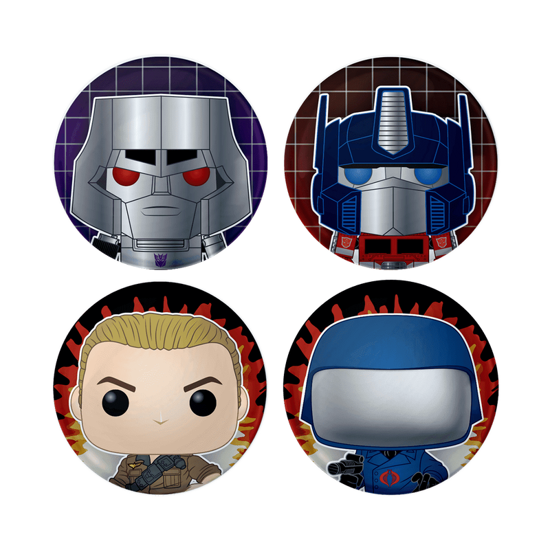 Transformers vs. GI Joe Buttons Pen Topper 4-Pack, , hi-res view 1