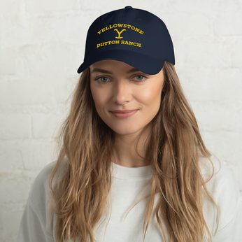 Yellowstone Dutton Ranch Navy Logo Hat, , hi-res view 1