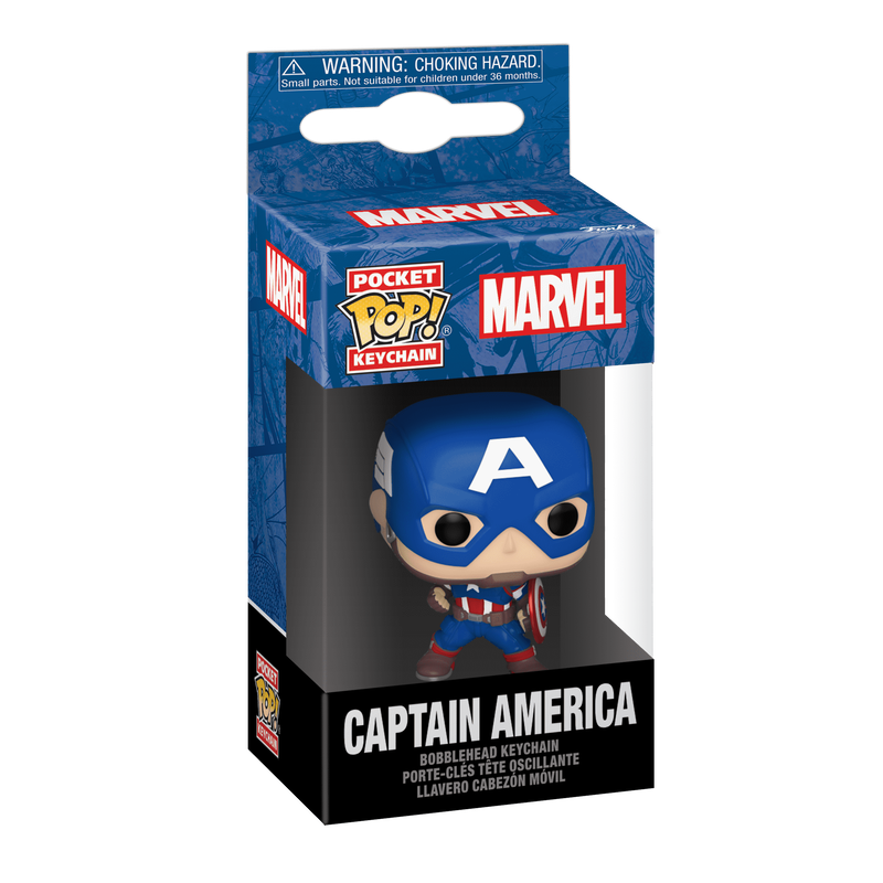 Pop! Keychain Captain America (Marvel New Classics), , hi-res view 2