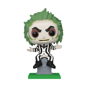 Pop! Plus Beetlejuice on Tombstone (Glow), Image 1