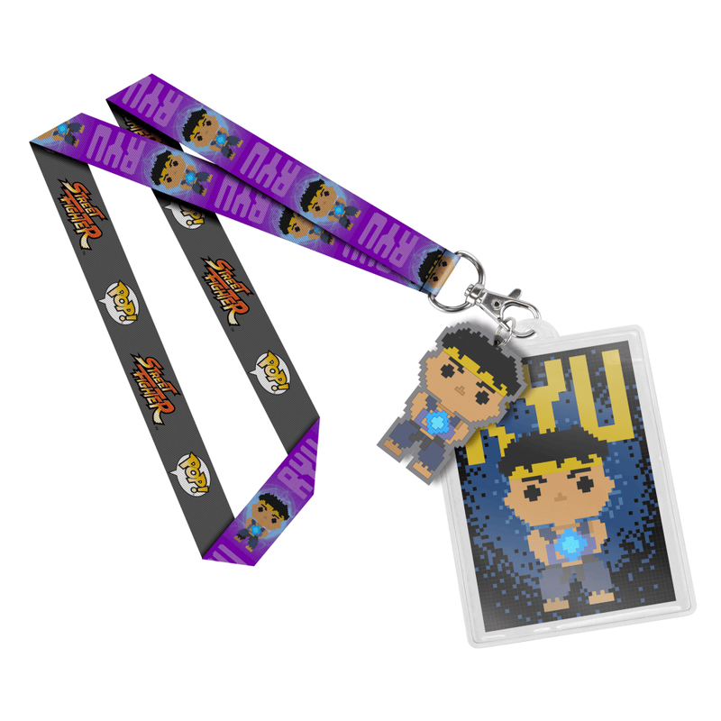 Lanyard: GSB Black Friday - Street Fighter - Ryu Blue 8-Bit, , hi-res view 1