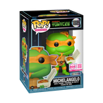 Pop! Michelangelo (Eating Pizza) with Pop! Protector, , hi-res view 2