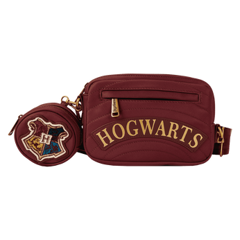 Harry Potter Hogwarts House Canvas Sling Crossbody Bag with Coin Bag, Image 1