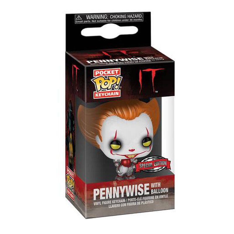 POP Keychain: IT S2 - Pennywise w/Balloon(MT), , hi-res view 1