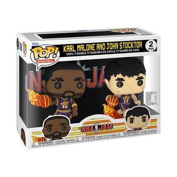 Pop! 8-Bit Karl Malone & John Stockton 2-Pack, Image 2