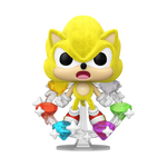 Pop! Plus Super Sonic with Emeralds (Flocked), , hi-res view 1