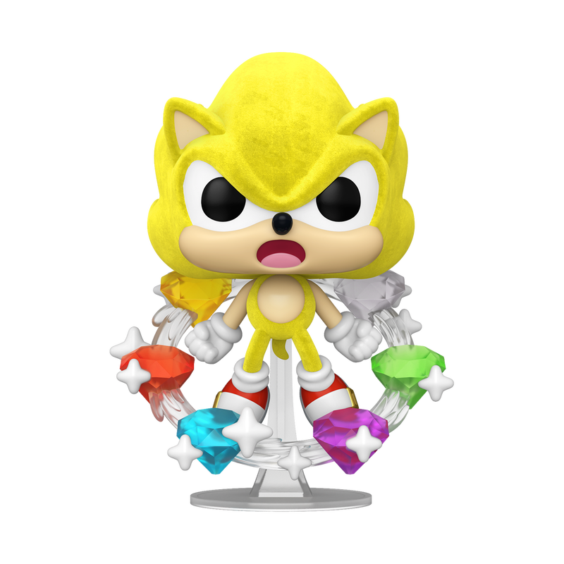 Pop! Plus Super Sonic with Emeralds (Flocked), , hi-res view 1