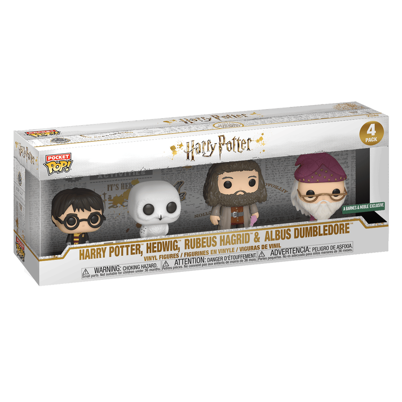 Harry Potter, Hedwig, Rubeus Hagrid & Albus Dumbledore - 4 Pack, , hi-res view 1