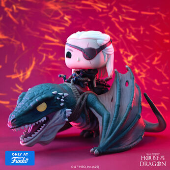 Pop! Rides Deluxe Aemond Targaryen with Vhagar, Image 2