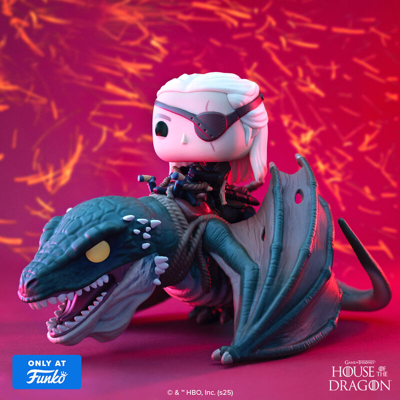 Pop! Rides Deluxe Aemond Targaryen with Vhagar FWlifestyle1 view 2