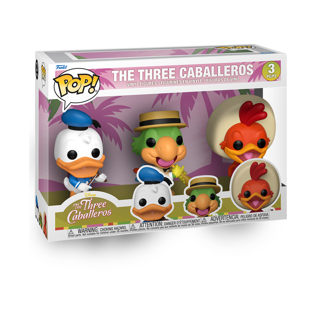 Набор из 3 фигурок Funko Pop! The Three Caballeros — фото 2