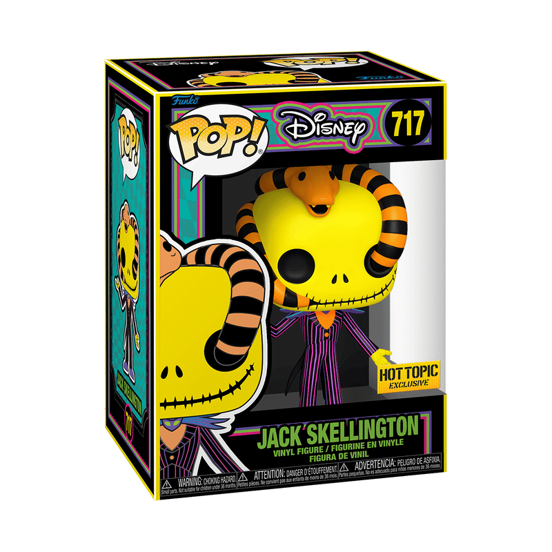 Pop! Jack Skellington with Snake (Black Light), , hi-res view 2