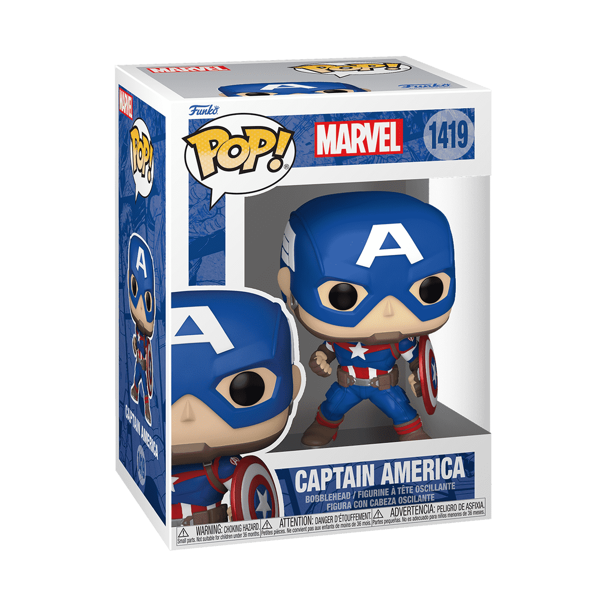 Детская фигурка Funko Pop! Captain America (Marvel New Classics) — фото 2