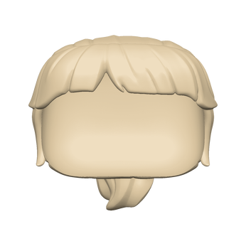 BAP- FM - Hair - Blonde Bangs/Ponytail, Image 1