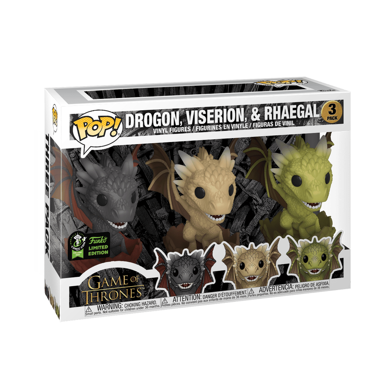 Pop! Drogon, Viserion, Rhaegal 3-Pack, , hi-res view 2